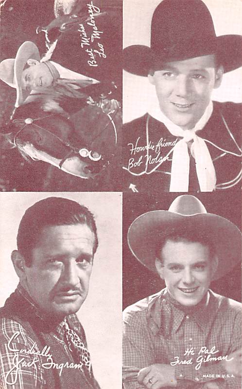 Bob Nolan, Fred Gilman, Jack Ingram Western Actor Mutoscope ...