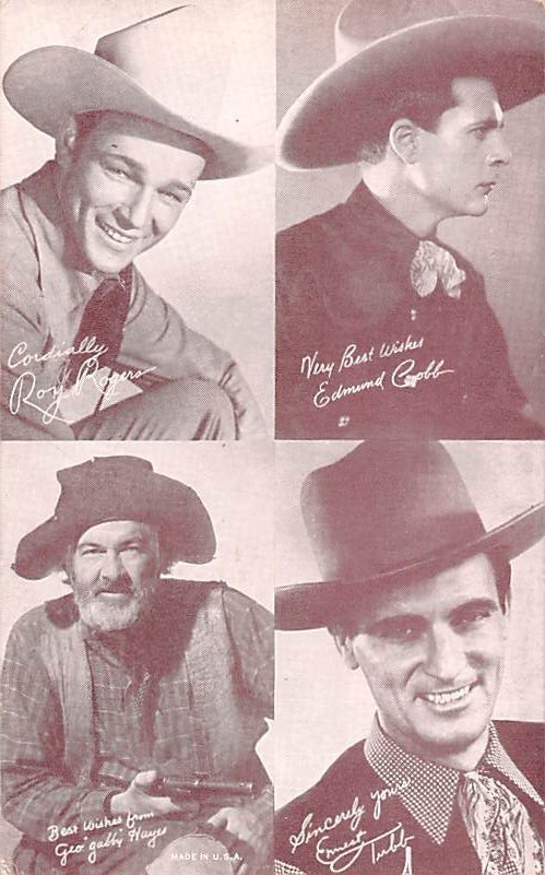 Roy Rogers, Edward Cobb, Ernest Tubby Western Actor Mutoscope ...