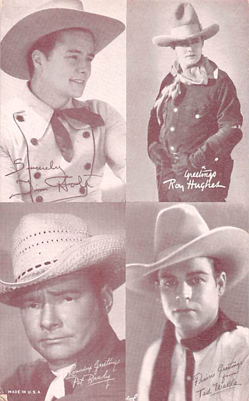 Jim Holt, Roy Hughes, Pat Brady, Ted Wells Western Actor Mutoscope ...