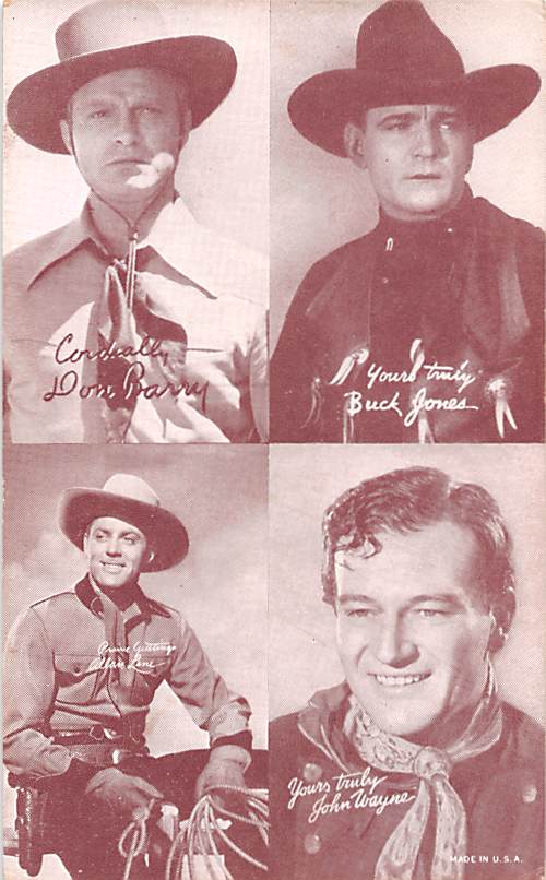 Don Barry, Buck Jones, John Wayne Western Actor Mutoscope ...