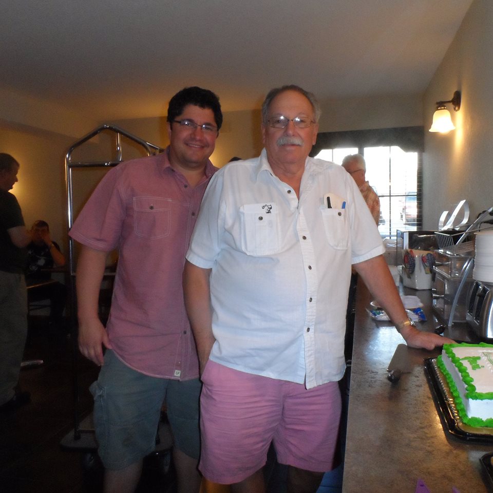 Me (left) and my father, Howard Gottlieb (right)