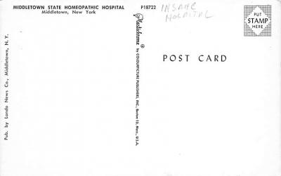 Insane Asylum Postcards - Mental Institution Post Cards Hospital