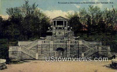 Government Reservation - Hot Springs, Arkansas AR Postcard Government ...