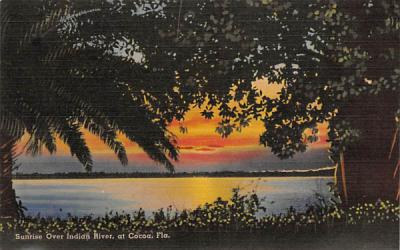 Sunrise Over Indian River Cocoa, Florida Postcard