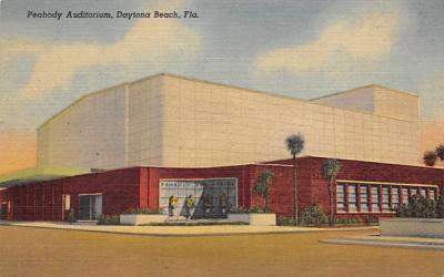 Peabody Auditorium Daytona Beach, Florida Postcard