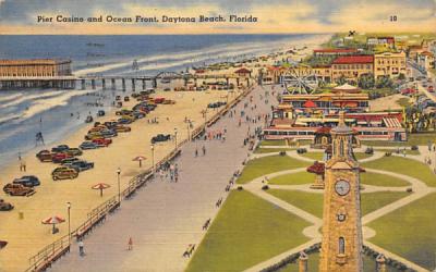 Pier Casino and Ocean Front Daytona Beach, Florida Postcard