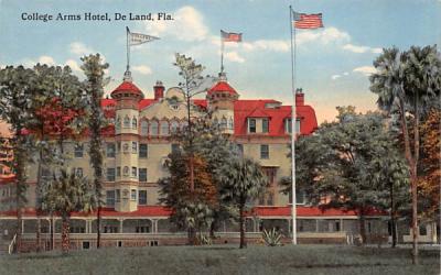 College Arms Hotel De Land, Florida Postcard