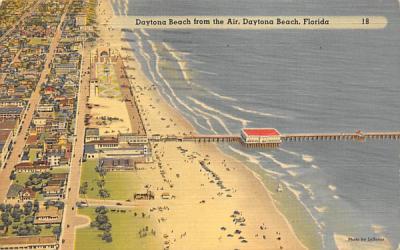 Daytona Beach from the Air Florida Postcard