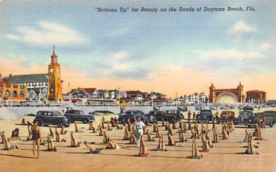 Bottoms Up for Beauty on the Sands Daytona Beach, Florida Postcard