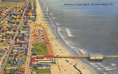 America's Finest Beach Daytona Beach, Florida Postcard