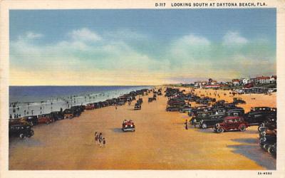 Looking South at Daytona Beach, FL, USA Florida Postcard