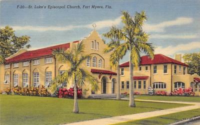 St. Luke's Episcopal Church Fort Myers, Florida Postcard