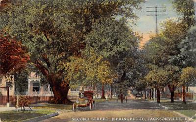 Second Street, (Springfield) Jacksonville, Florida Postcard