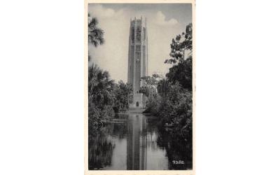 The Singing Tower and its Reflection Lake Wales, Florida Postcard