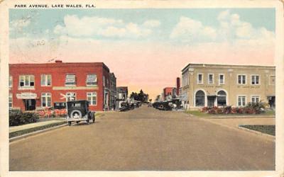 Park Avenue Lake Wales, Florida Postcard