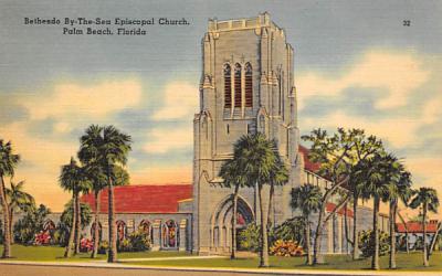 Bethesdo By-The-Sea Episcopal Church Palm Beach, Florida Postcard