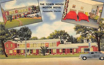 The Town House Motor Hotel Pensacola, Florida Postcard