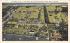 Aeroplane View of Poinciana Hotel and Breakers Palm Beach, Florida Postcard