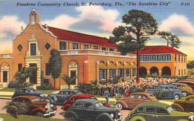 Pasadena Community Church St Petersburg, Florida Postcard