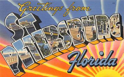 Greetings from St. Petersburg, FL, USA St Petersburg, Florida Postcard