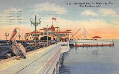 Recreation Pier St Petersburg, Florida Postcard