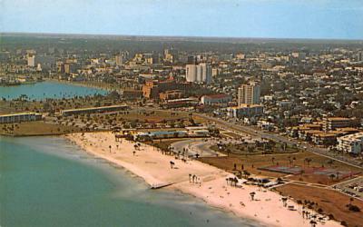 Airview of the North Shore Pool and Beach complex St Petersburg, Florida Postcard