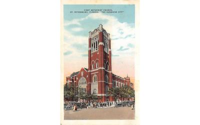 First Methodist Church St Petersburg, Florida Postcard