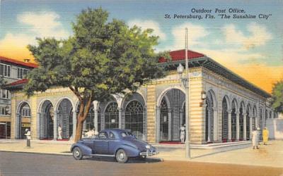 Outdoor Post Office St Petersburg, Florida Postcard