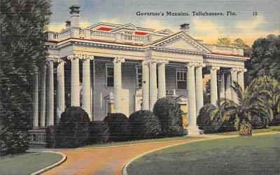 Governor's Mansion Tallahassee, Florida Postcard