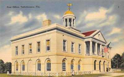 Post Office Tallahassee, Florida Postcard