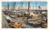 Sponge Fleet in Harbor Tarpon Springs, Florida Postcard