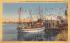 Sightseeing Boat, Sponge Exchange Tarpon Springs, Florida Postcard