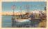 Sightseening Boat, Sponge Exchange Tarpon Springs, Florida Postcard