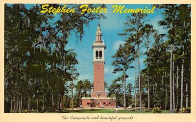 Stephen Foster Memorial Campanile White Springs, Florida Postcard