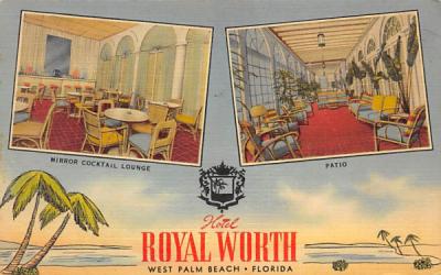 Hotel Royal Worth West Palm Beach, Florida Postcard