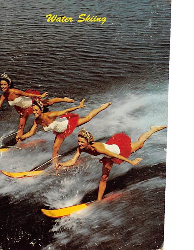 Water Skiing - Water Skiing, Florida FL Postcard | OldPostcards.com