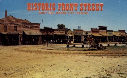 Kansas Dodge City Boot Hill Long Branch Saloon Can Can Girls 1966