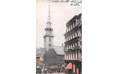 Old South Church Boston, Massachusetts Postcard