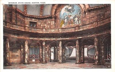 Interior Boston, Massachusetts Postcard