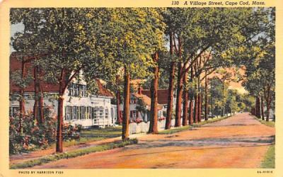 A Village Street Chatham, Massachusetts Postcard