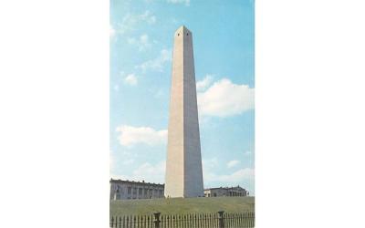 Bunker Hill Monument Charlestown, Massachusetts Postcard