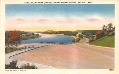 Scenic Highway Cape Cod, Massachusetts Postcard