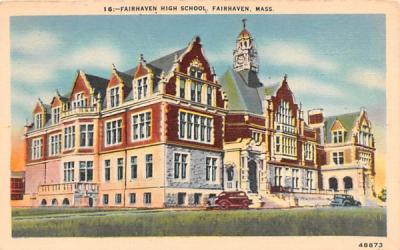 Fairhaven High School Massachusetts Postcard