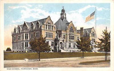 High School Fairhaven, Massachusetts Postcard