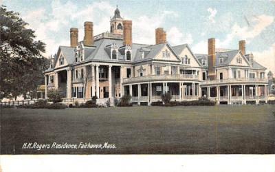 H.H. Rogers Residence Fairhaven, Massachusetts Postcard