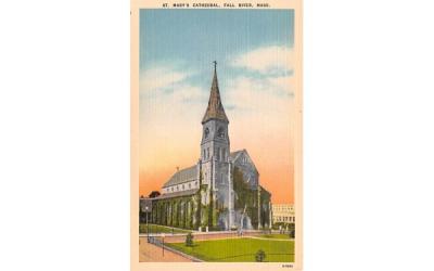 St. Mary's Cathedral Fall River, Massachusetts Postcard