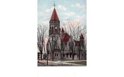 Town Hall Fairhaven, Massachusetts Postcard