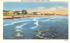 Beach & Cottages Falmouth, Massachusetts Postcard