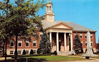 City Hall Gardner, Massachusetts Postcard