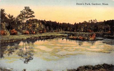 Dunn's Park Gardner, Massachusetts Postcard